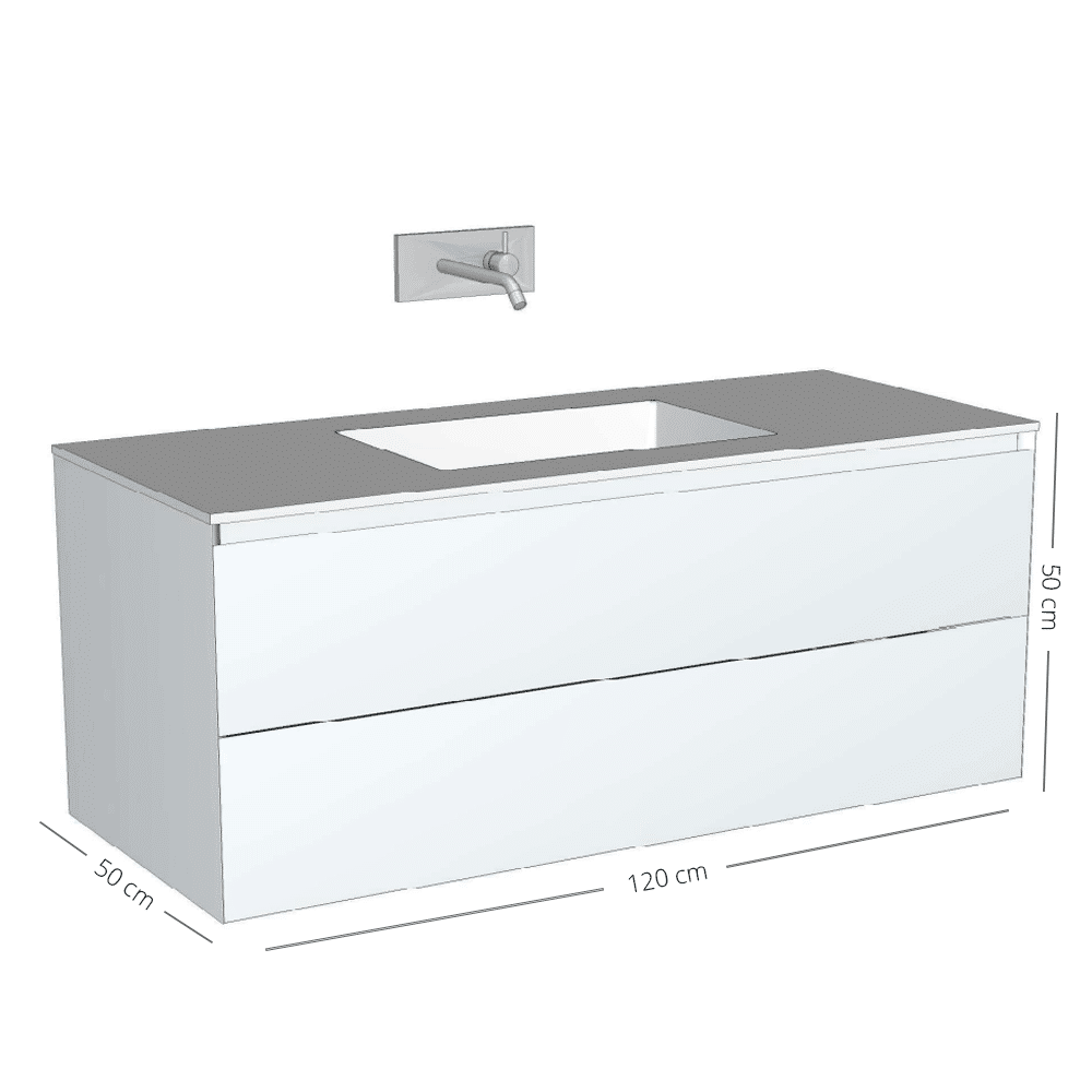 ENZO Cadore, rustik eg badmøbel