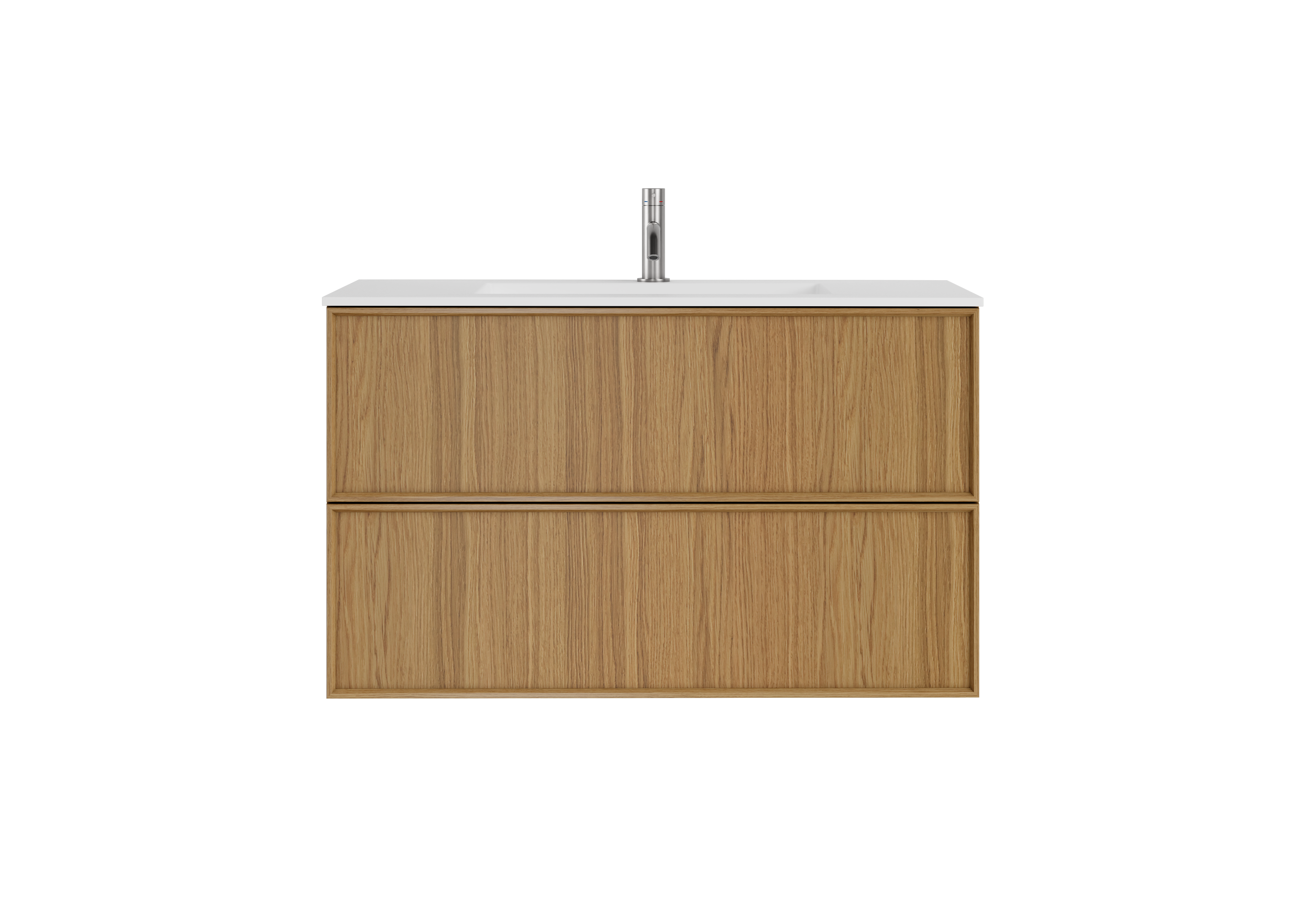Shaker Badmøbel i Eg, 90 cm - Vask Center