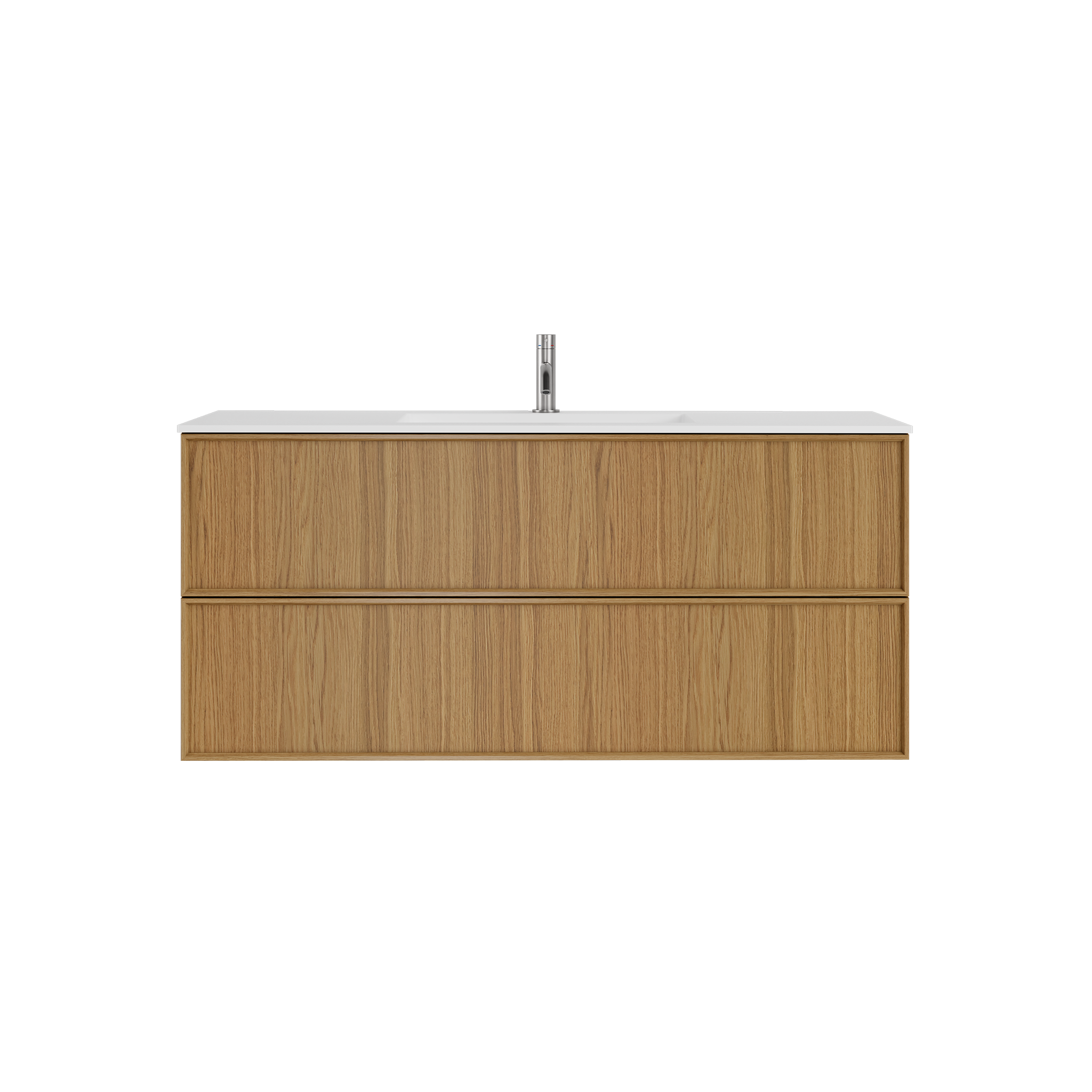 Shaker Badmøbel i Eg, 120 cm - Vask Center