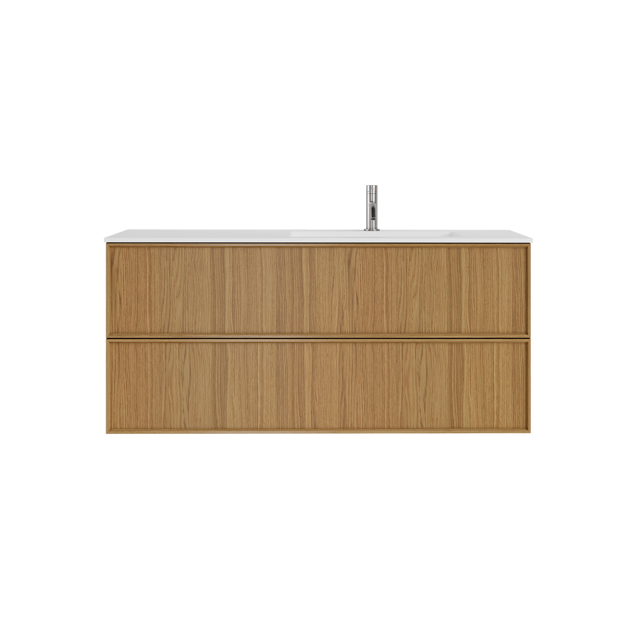 Shaker Badmøbel i Eg, 120 cm - Vask Højre