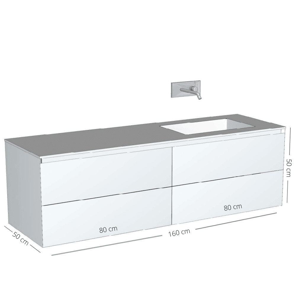 Wood on White Cadore, rustik eg badmøbel