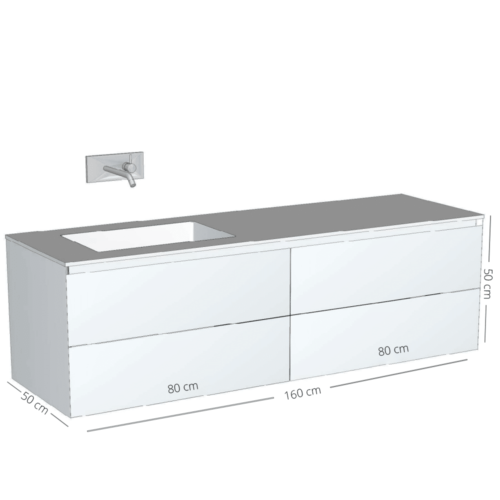 Wood on White Cadore, rustik eg badmøbel