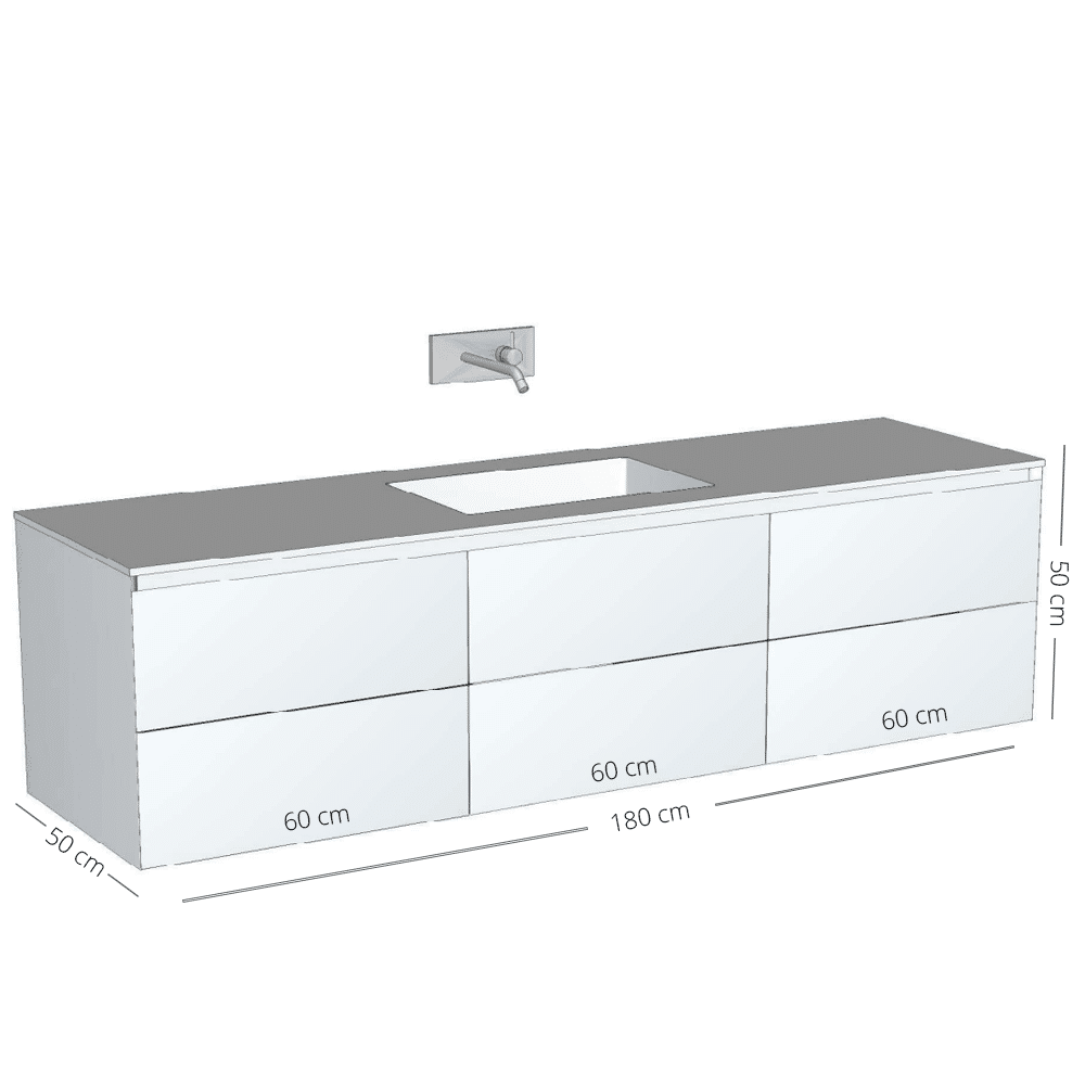 Wood on White Cadore, rustik eg badmøbel