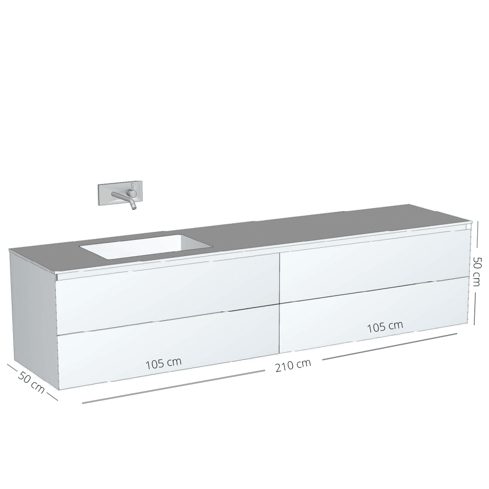 ENZO Antico, røget eg badmøbel