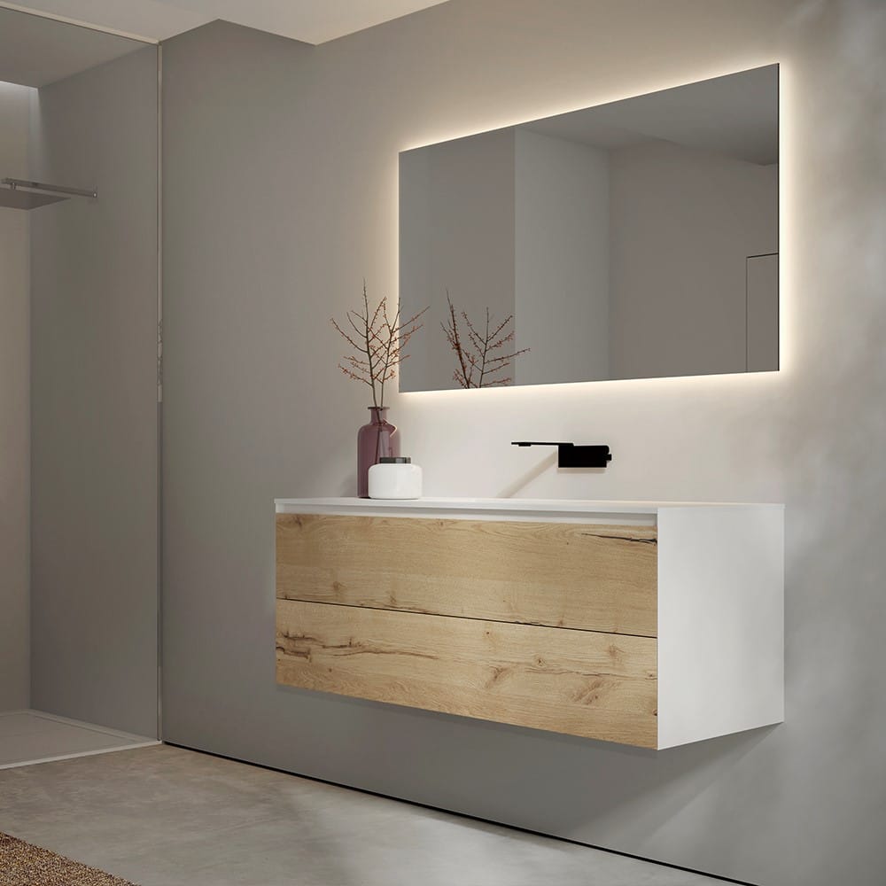 Wood on White Cadore med 2 skuffer