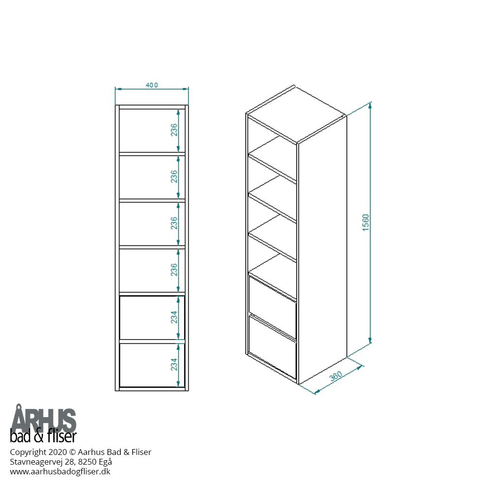 Snedker højdeskab 4920