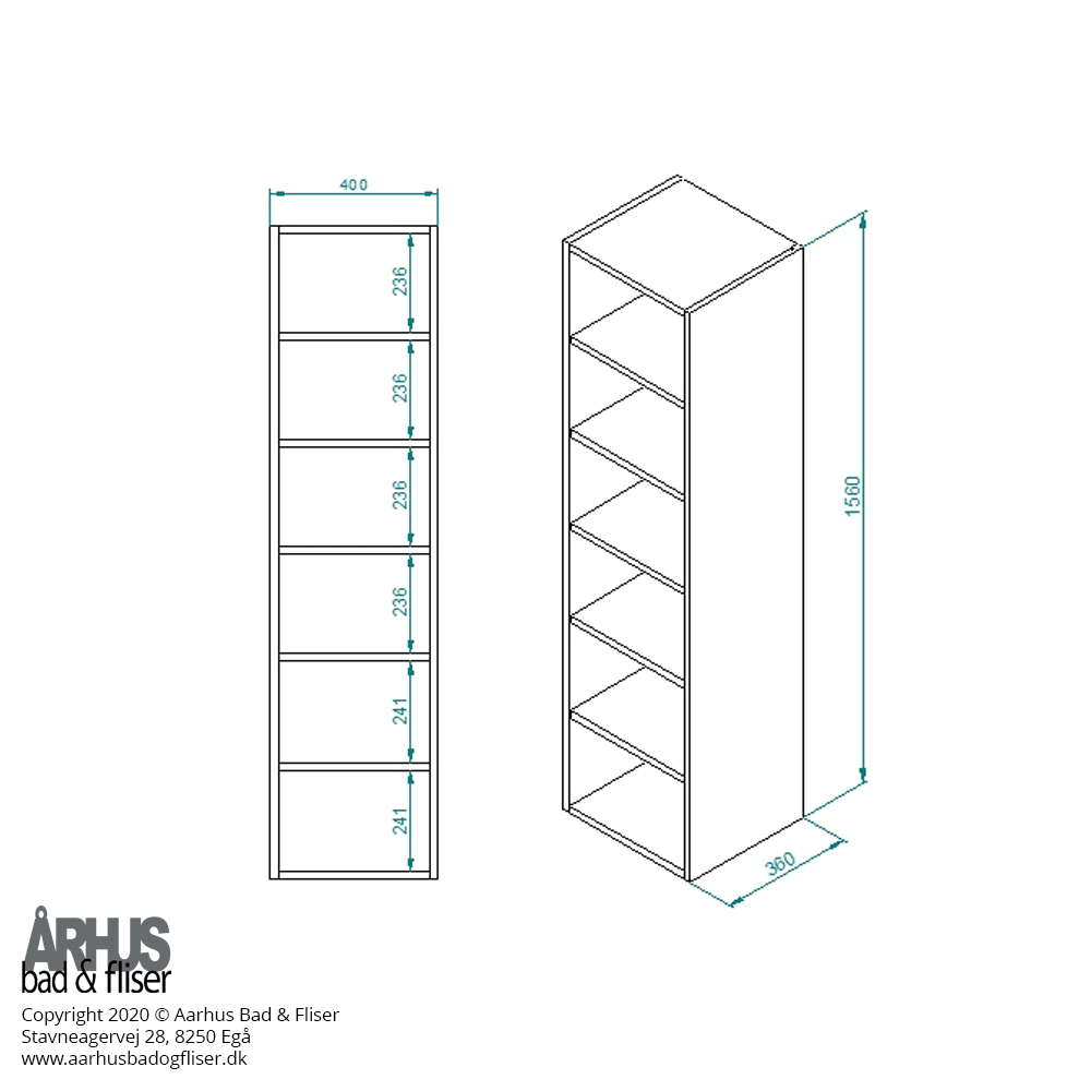 Snedker højdeskab 4921