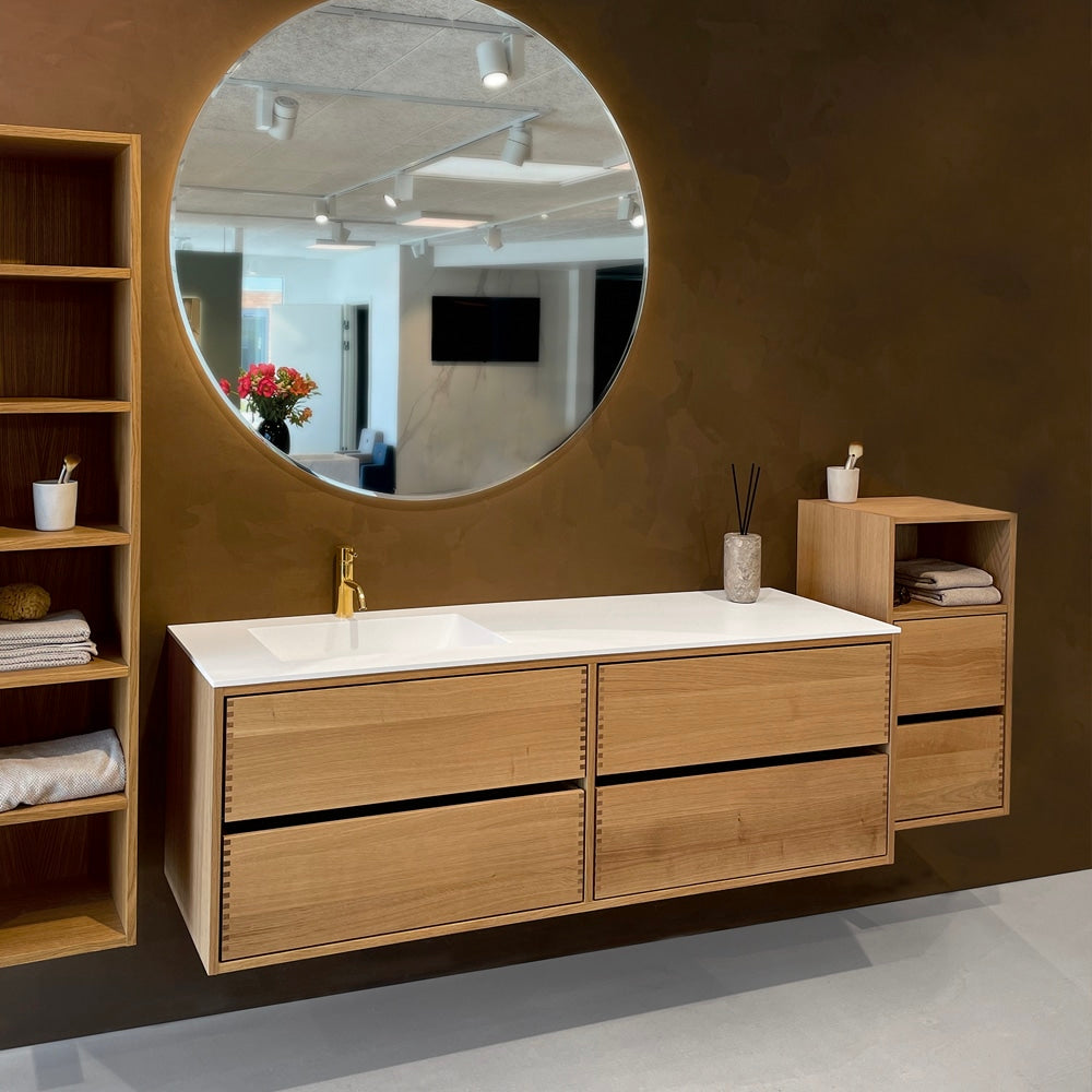 snedker badeværelses sammensætning