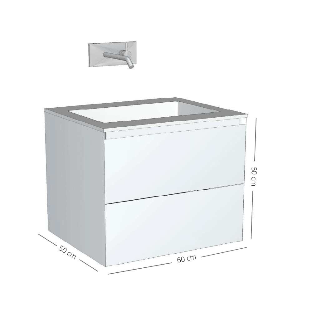 ENZO Cadore, rustik eg badmøbel