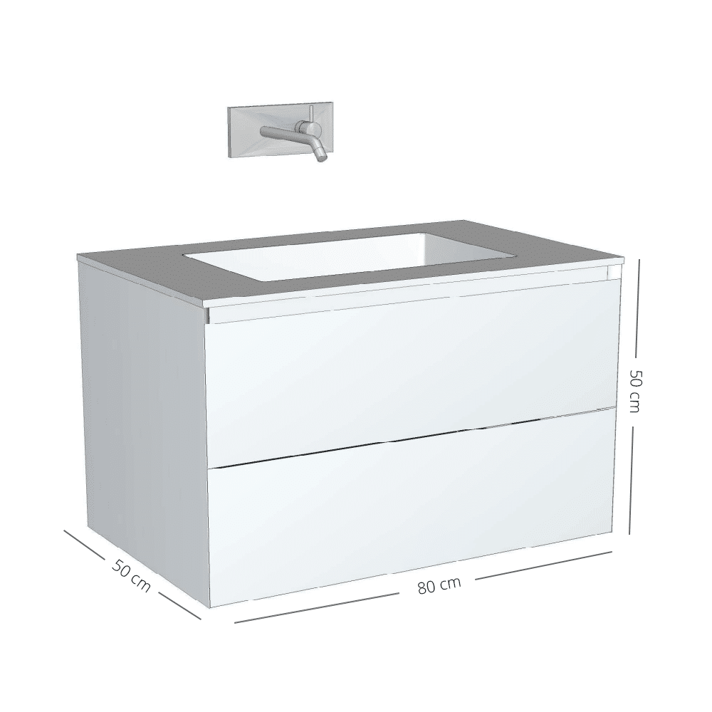 ENZO Cadore, rustik eg badmøbel