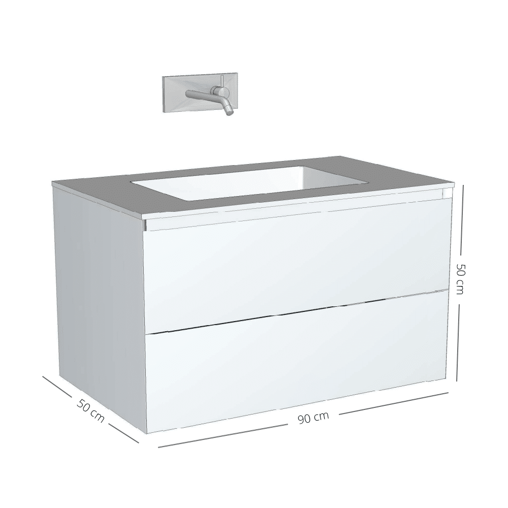 Wood on White Cadore, rustik eg badmøbel