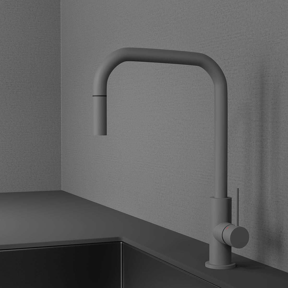 Scandtap Steel Accent Square køkkenarmatur