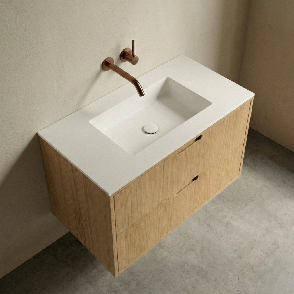 ALMA 3902 Snedker Badmøbel - Lys - 90 x 50 cm