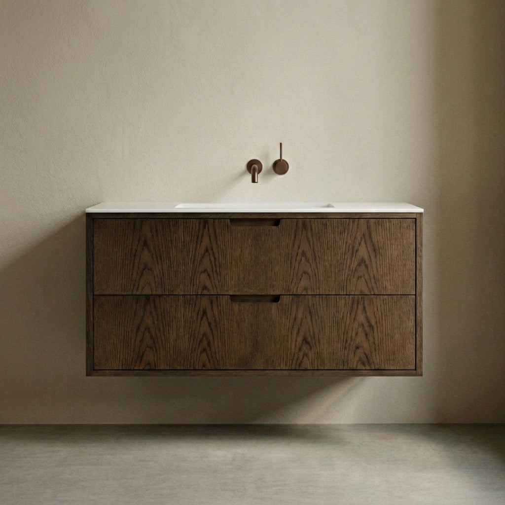 ALMA 3903 Snedker Badmøbel - Mørk - 120 x 50 cm - LIMITED EDITION
