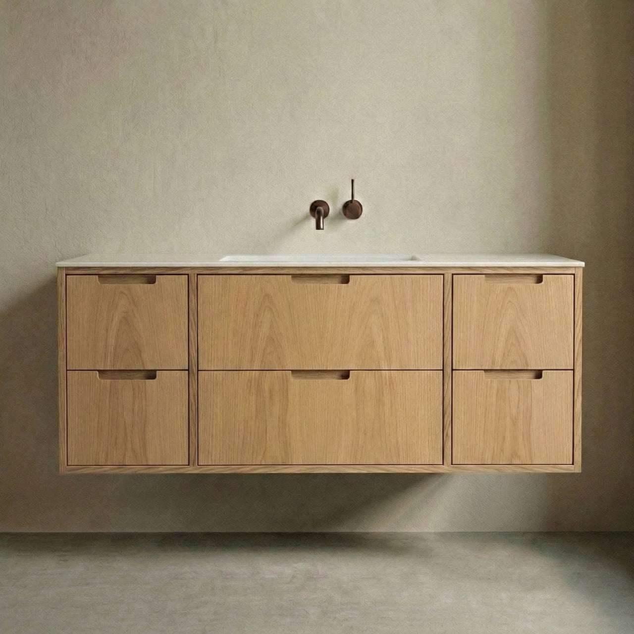 ALMA 3915 Snedker Badmøbel - Lys - 140 x 50 cm