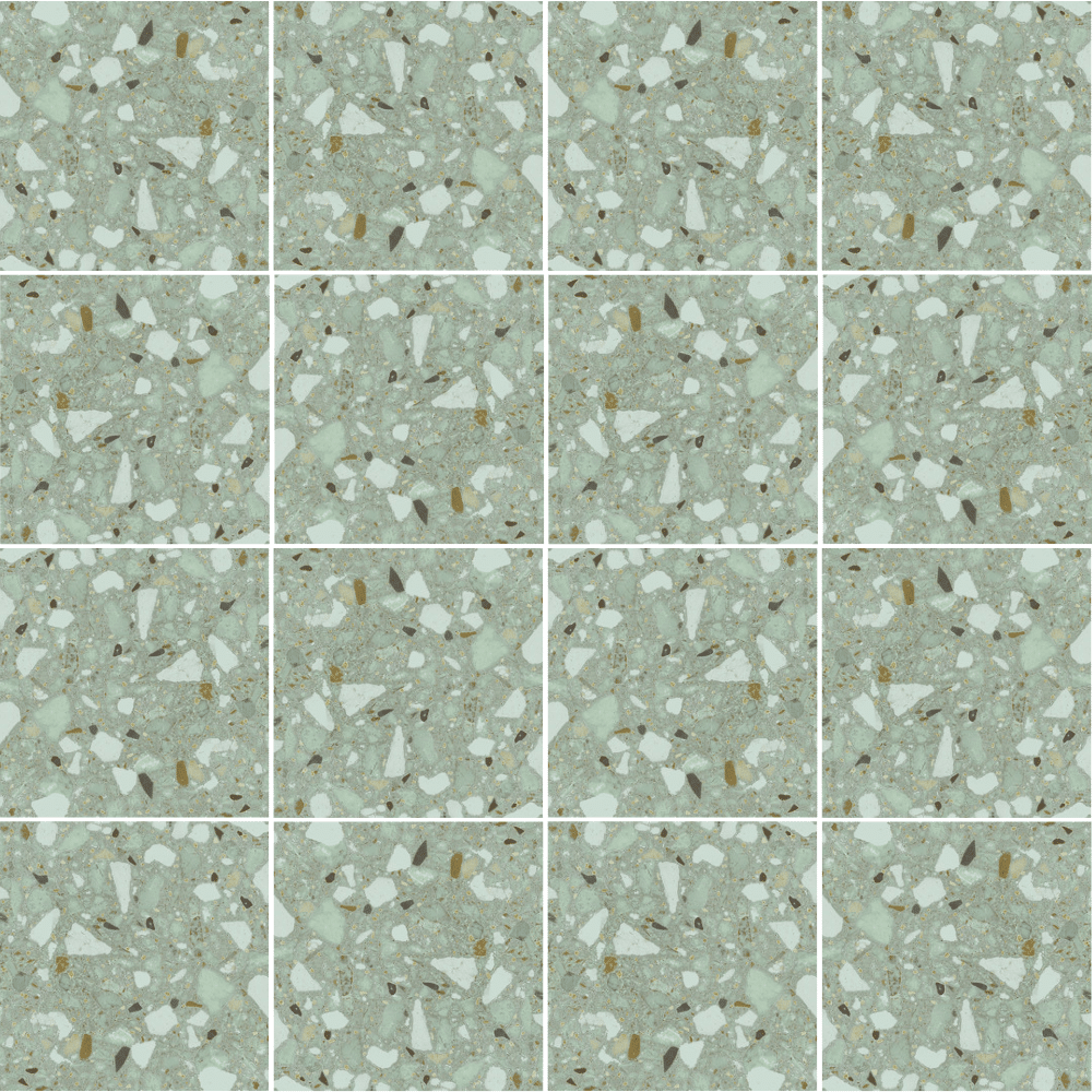 Andy med plain og terrazzolook