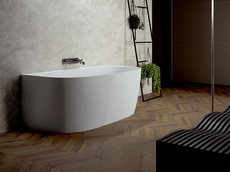 Emilia - On wall badekar - 158×80cm