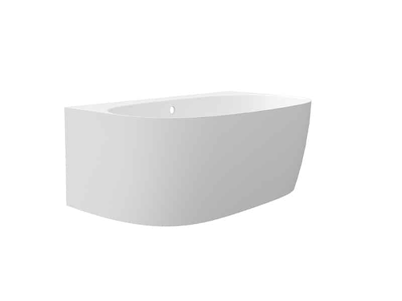 Emilia - On wall badekar - 158×80cm