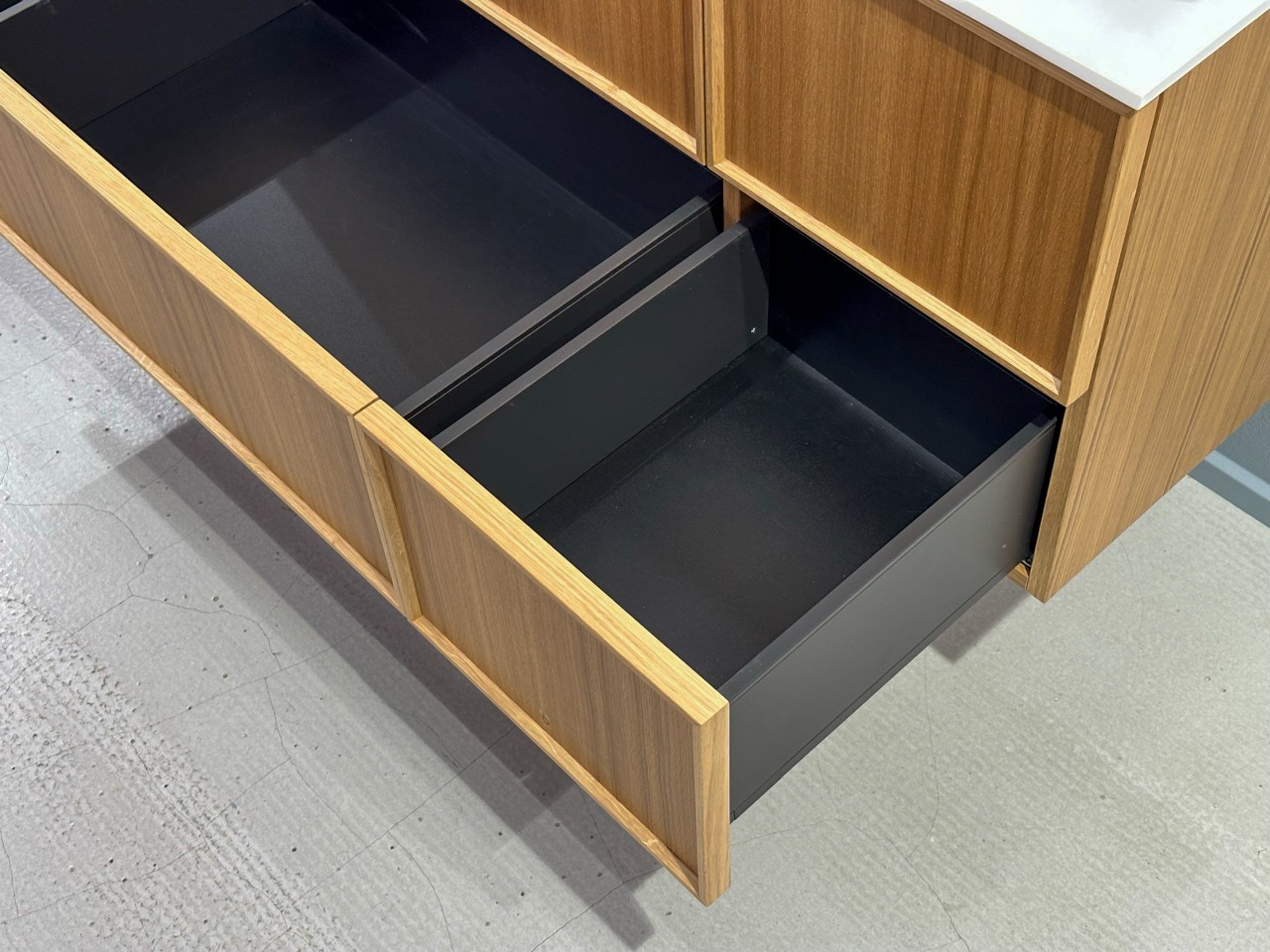 Shaker Badmøbel i Eg, 160 cm - Vask Center