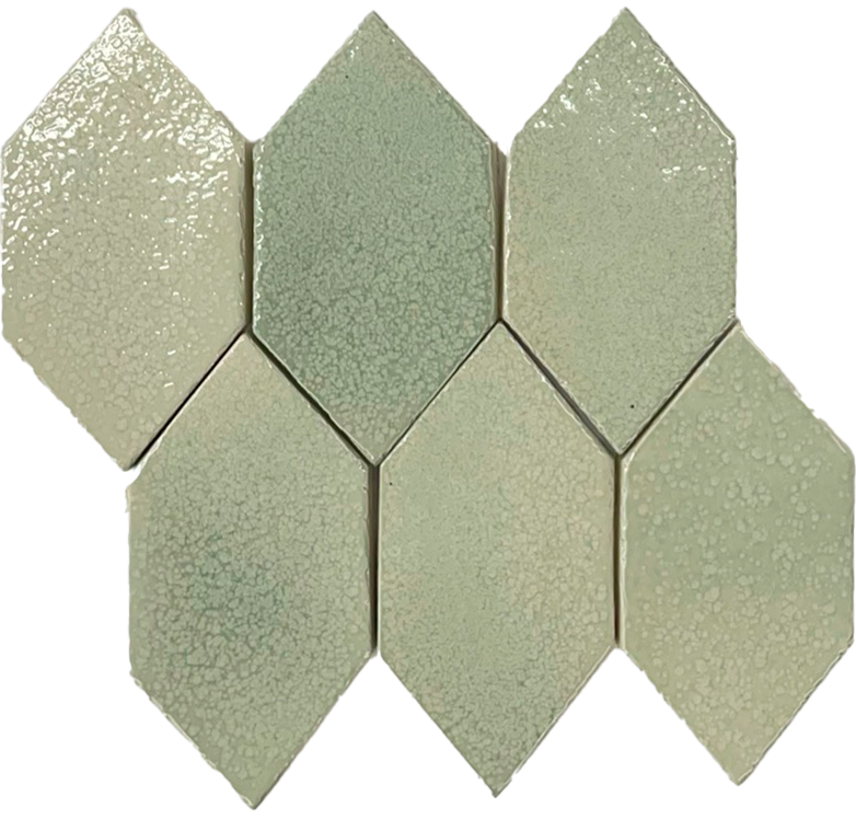 Leaf kvalitets vægflise i betulla grøn farven.