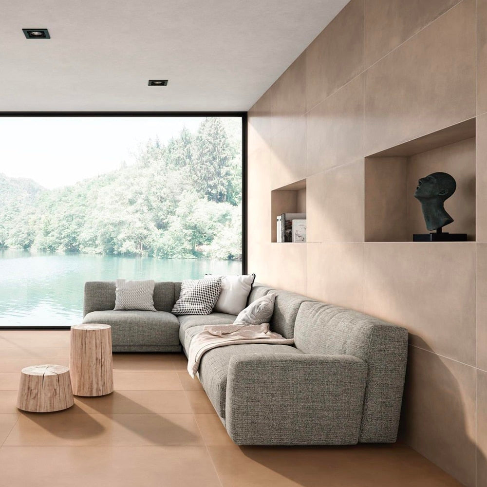 Mono flisen i farven Terra