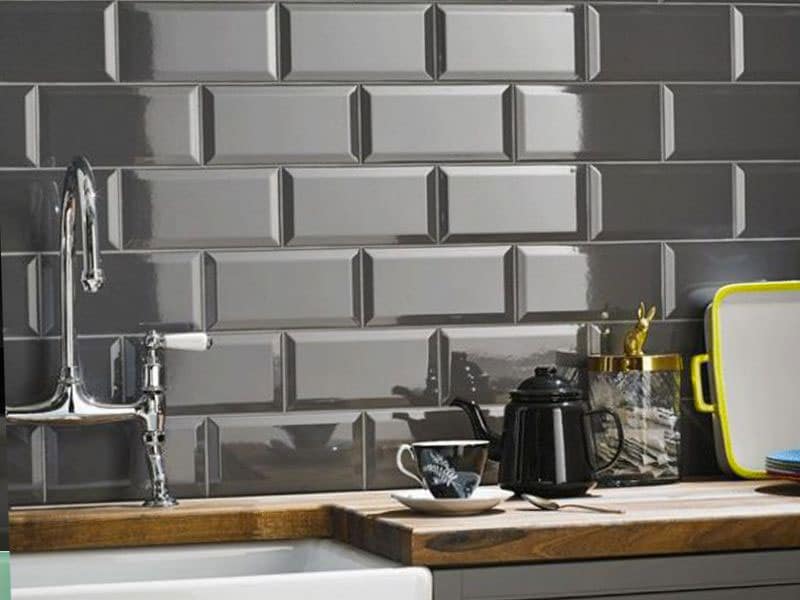 Metro mørkgrå blank