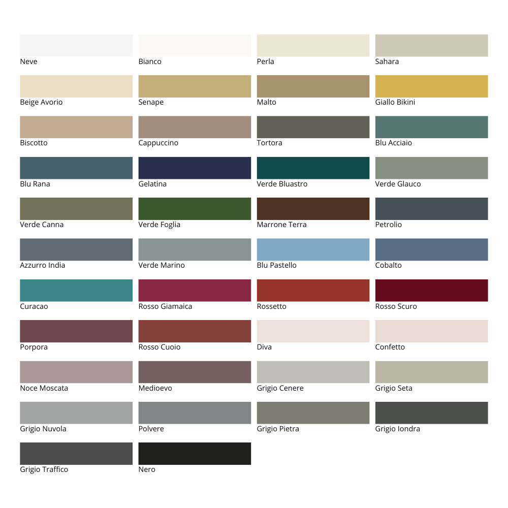 Milano 45 cm - 42 forskellige farver