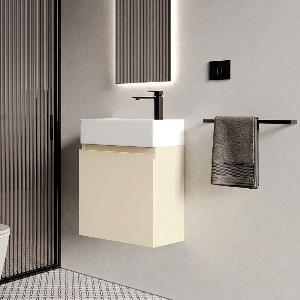 OUTLET - Milano 45 højrehængsel/J-greb 1 stk. RESTVARE