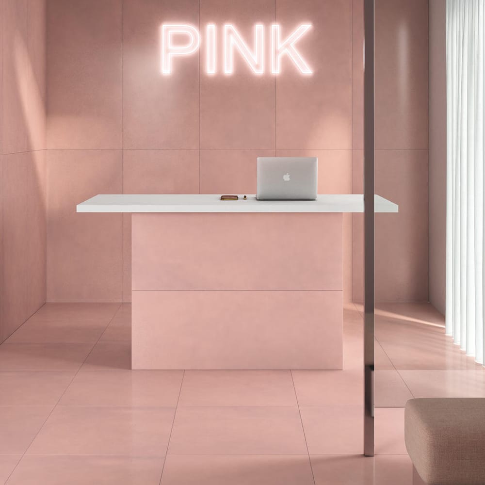 Mono flisen i farven Pink