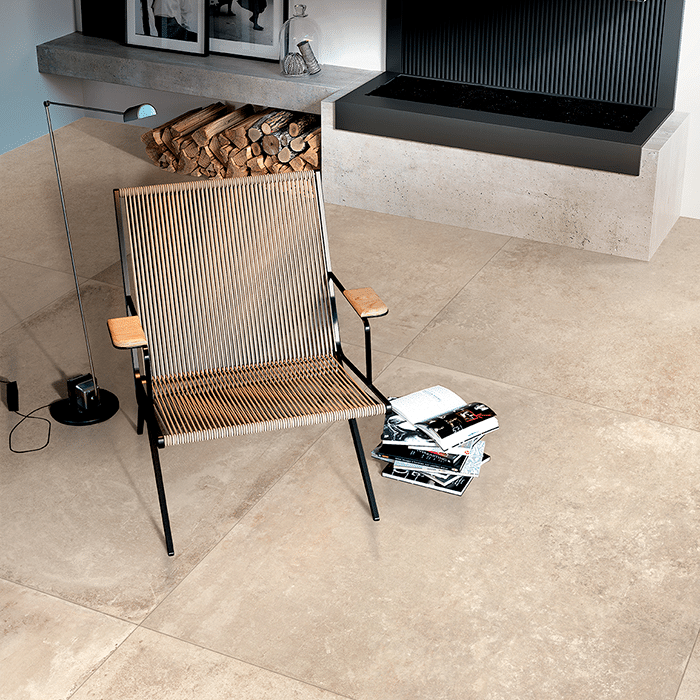 Ref flisen i farven Ivory