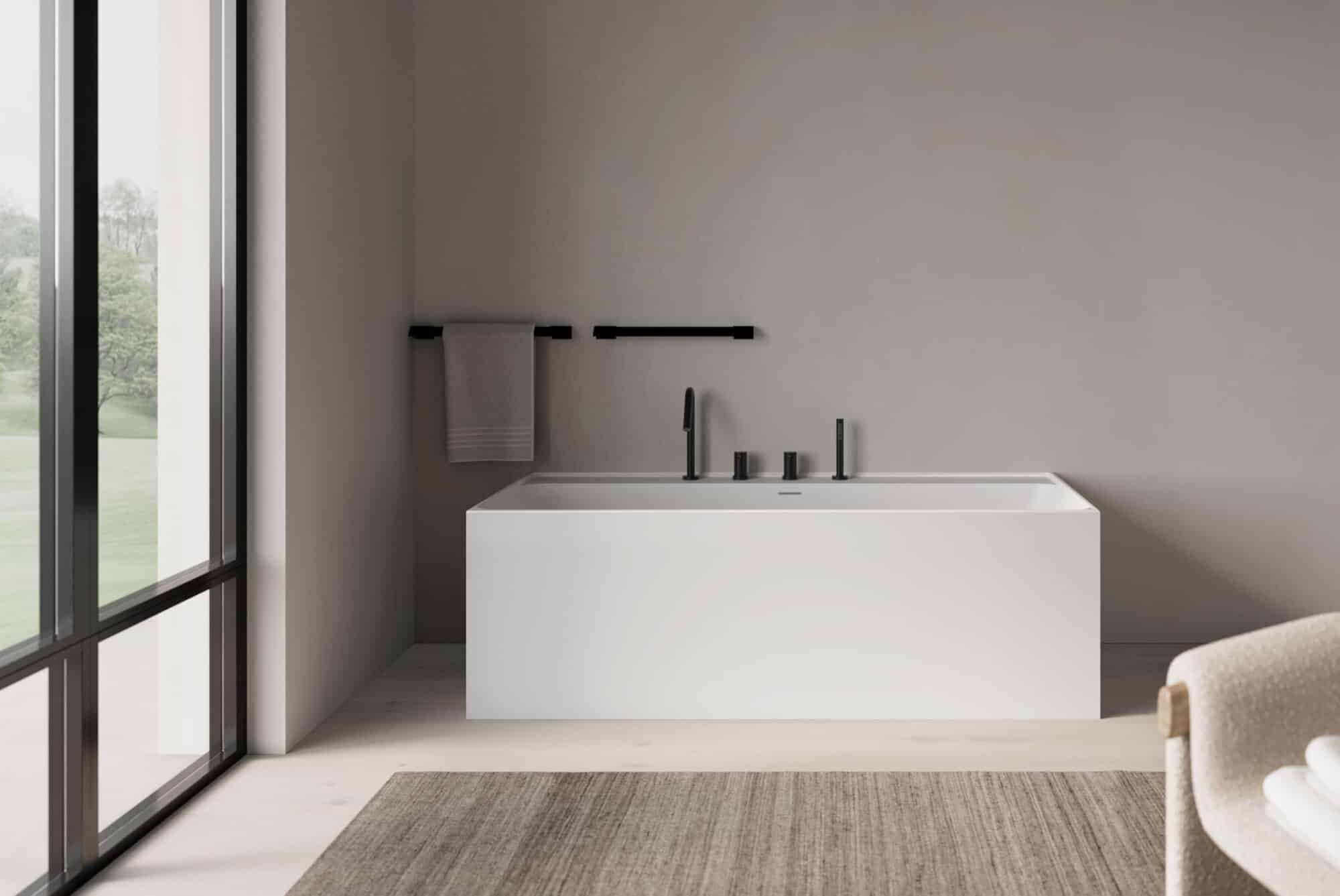 Fritstående badekar med mulighed for tilvalg af farver