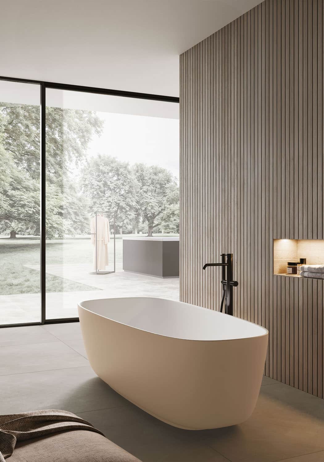 Fritstående badekar med mulighed for tilvalg af farver