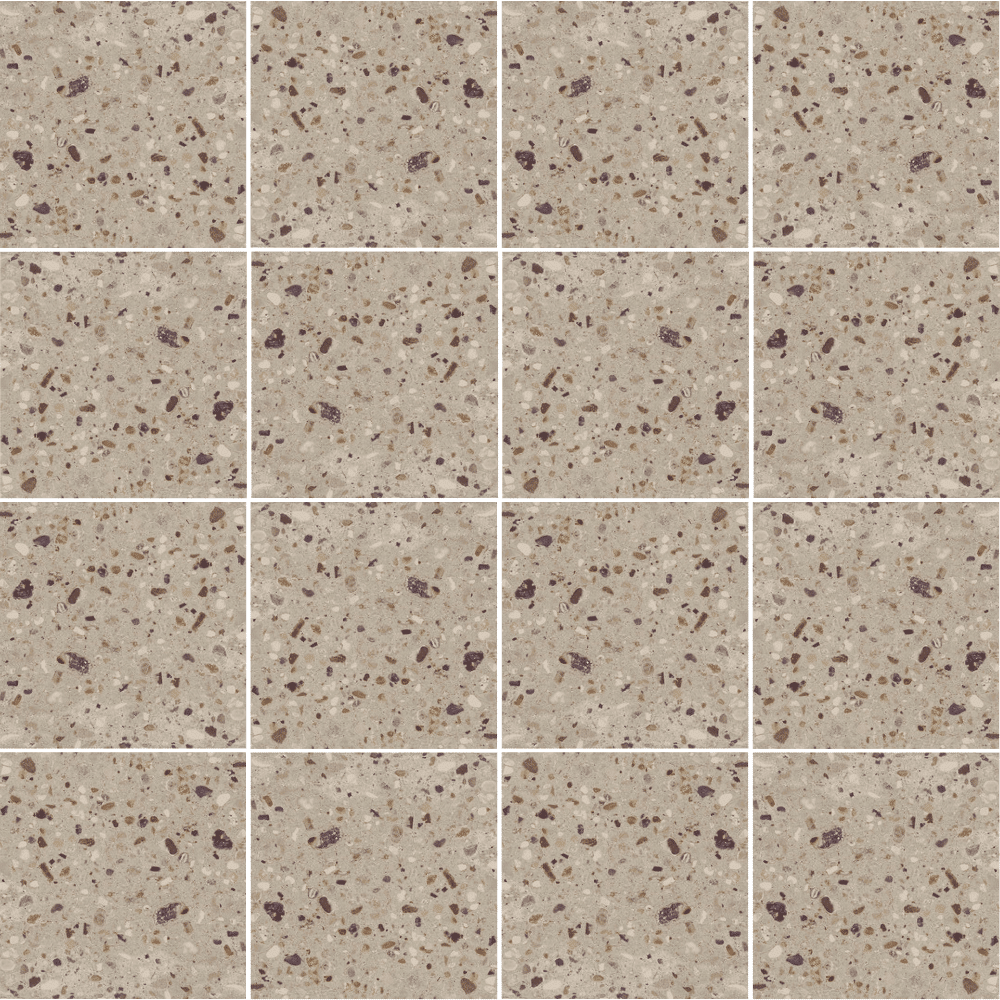 Andy med plain og terrazzolook