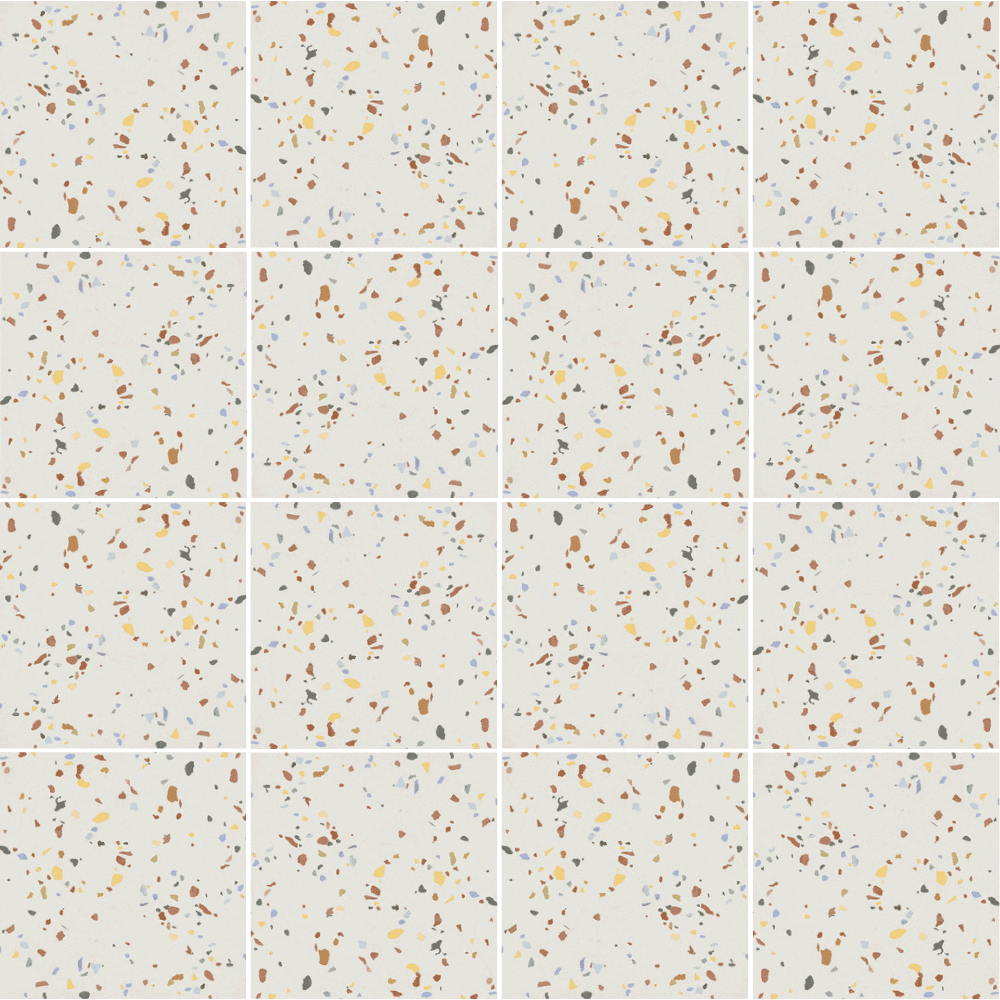 Andy med plain og terrazzolook