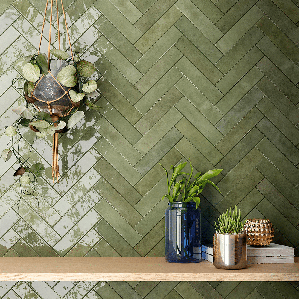 N.Y. flisen i farven Green