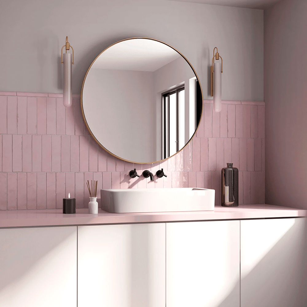 N.Y. flisen i farven Rose