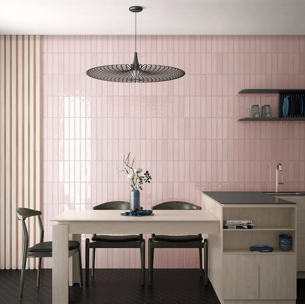 N.Y. flisen i farven Rose