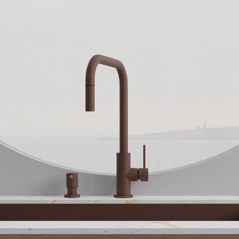 Scandtap Steel Accent Square køkkenarmatur