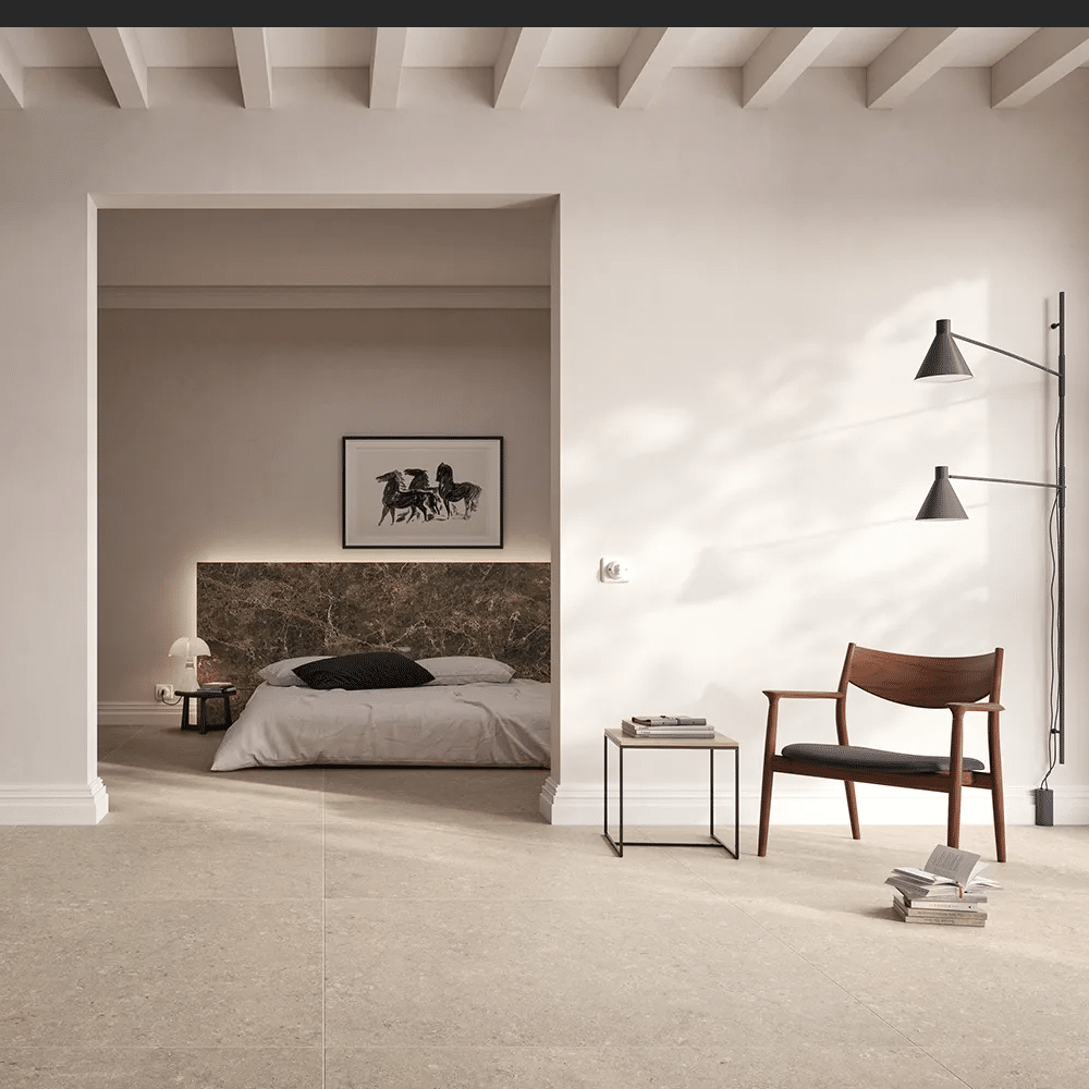 Age flisen i farven Beige