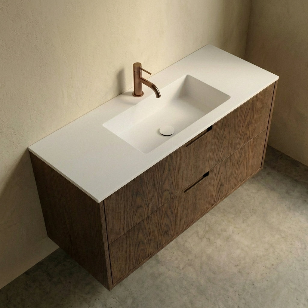 ALMA 3914 Snedker Badmøbel - Mørk - 120 x 40 cm - LIMITED EDITION
