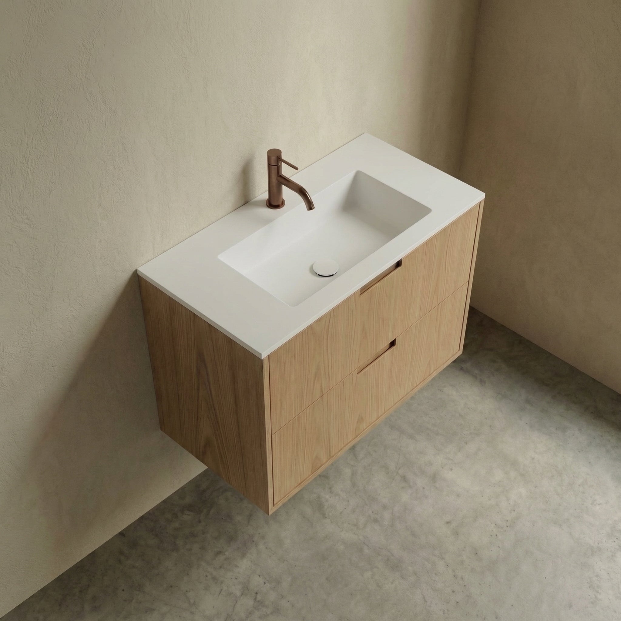 ALMA 3982 Snedker Badmøbel - Lys - 80 x 40 cm