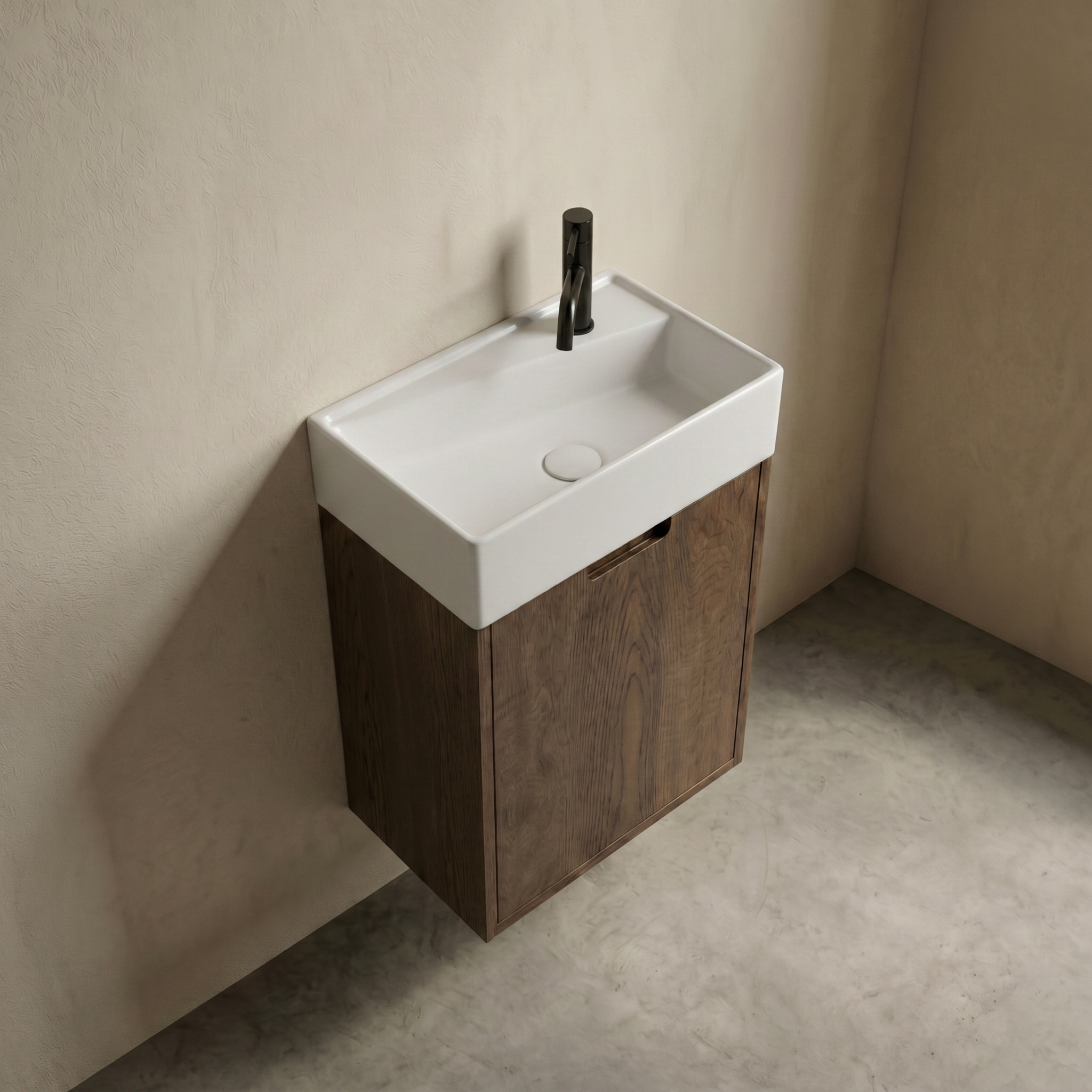 ALMA Mini Snedker Badmøbel - Mørk - 45 x 64 x 28 cm - LIMITED EDITION