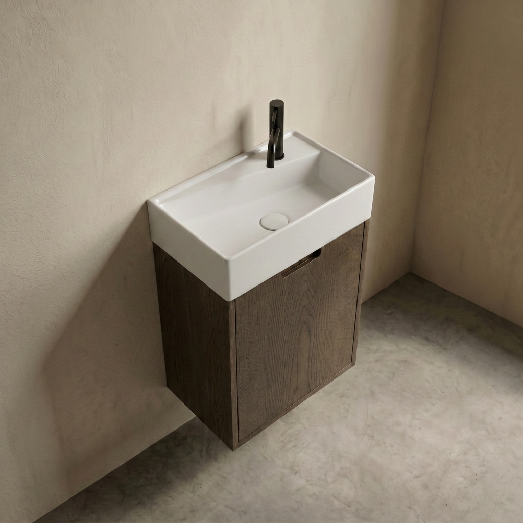 ALMA Mini Snedker Badmøbel - Mørk - 45 x 64 x 28 cm - LIMITED EDITION