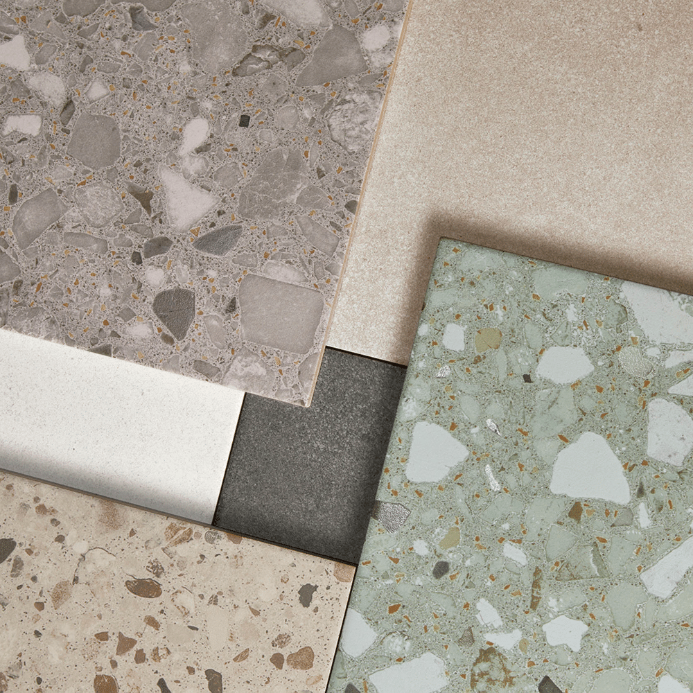 Flere varianter af Andy flisen