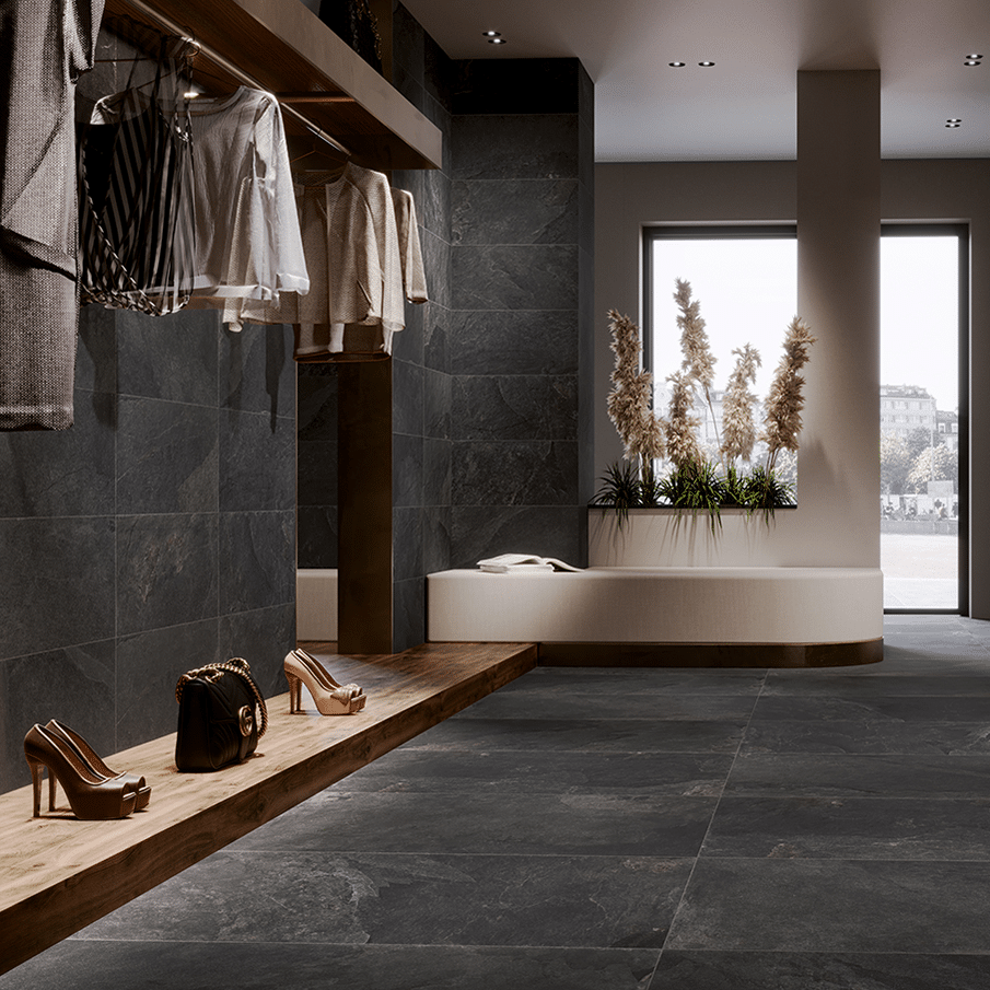 Yon flisen i farven Black