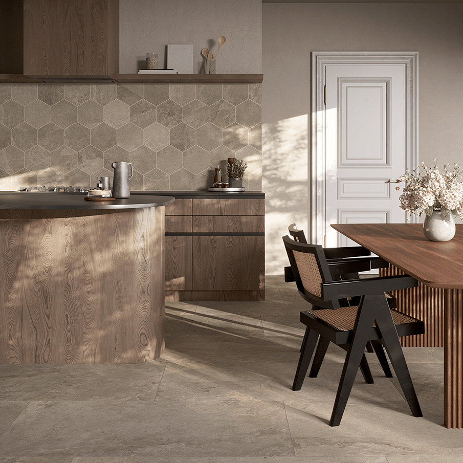 Yon flisen i farven Brown