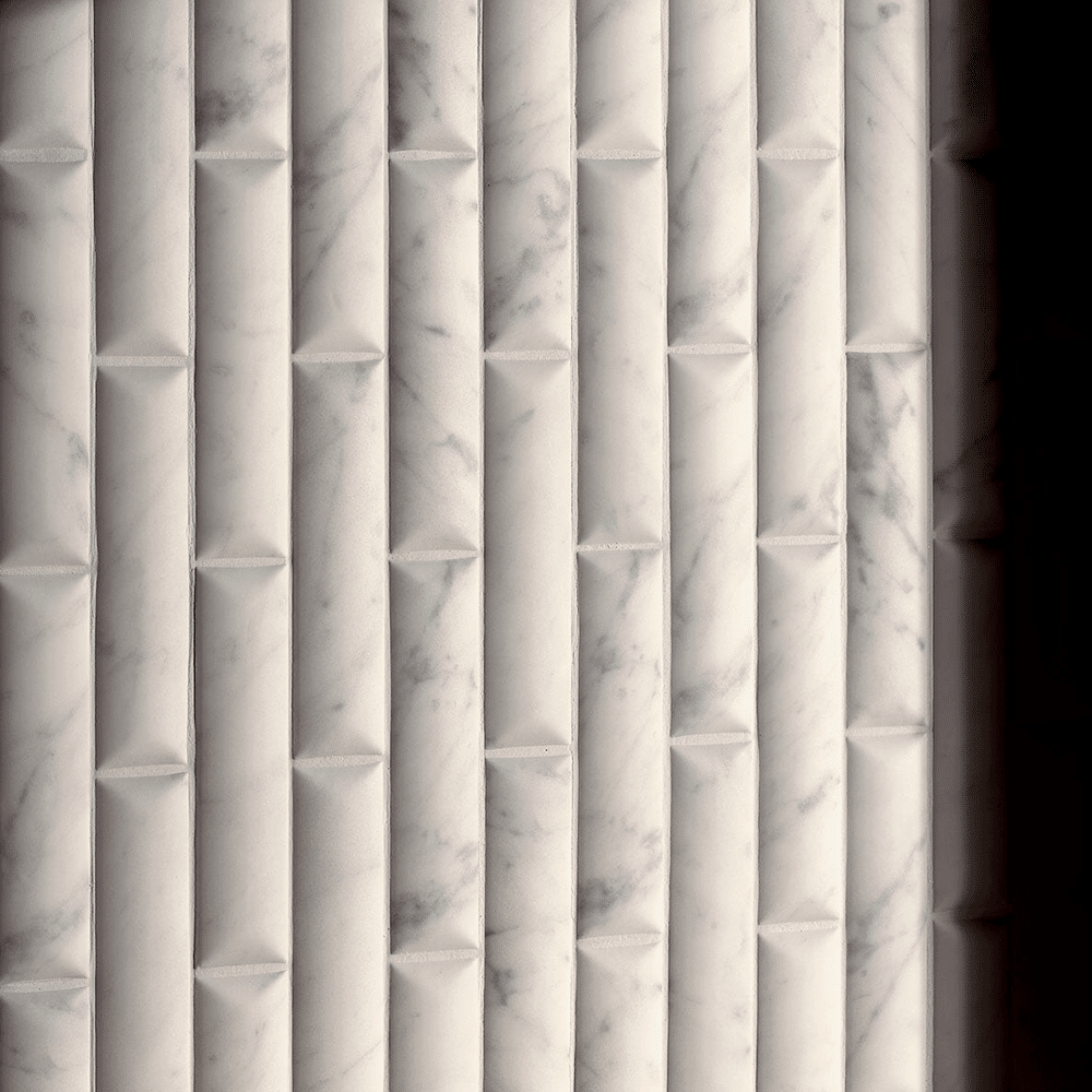 Curve flisen i farven Carrara