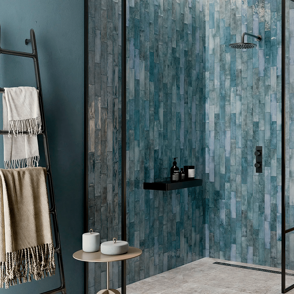 Mojo flisen i farven Denim