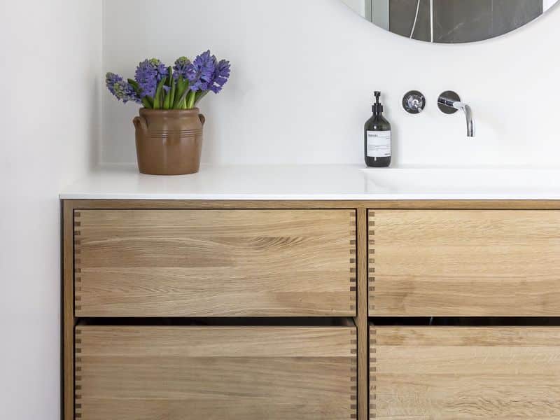 Nr. 4940 Snedker badmøbel 178 cm VENSTRE