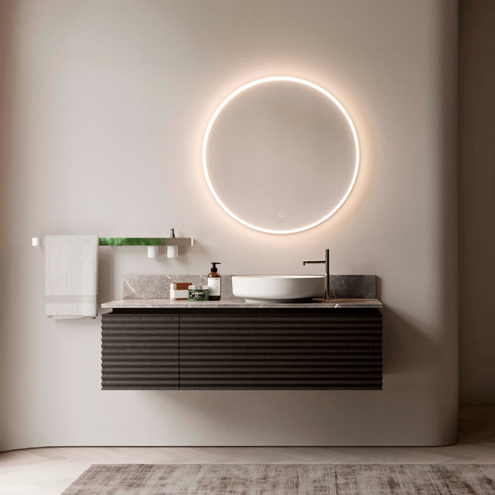 ECLIS rundt spejl med belysning